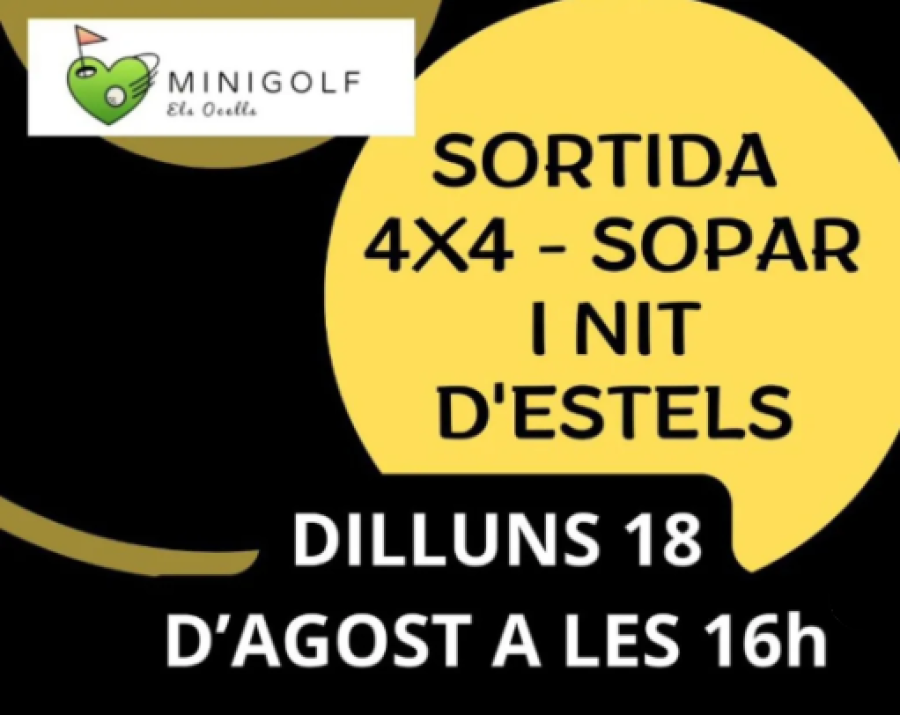 Sortida 4x4 + Sopar + Nit d'estels