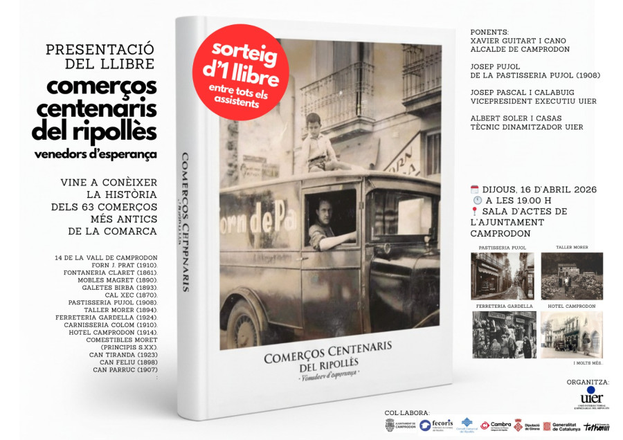 Presentació del llibre: "Comerços centenaris del Ripollès"