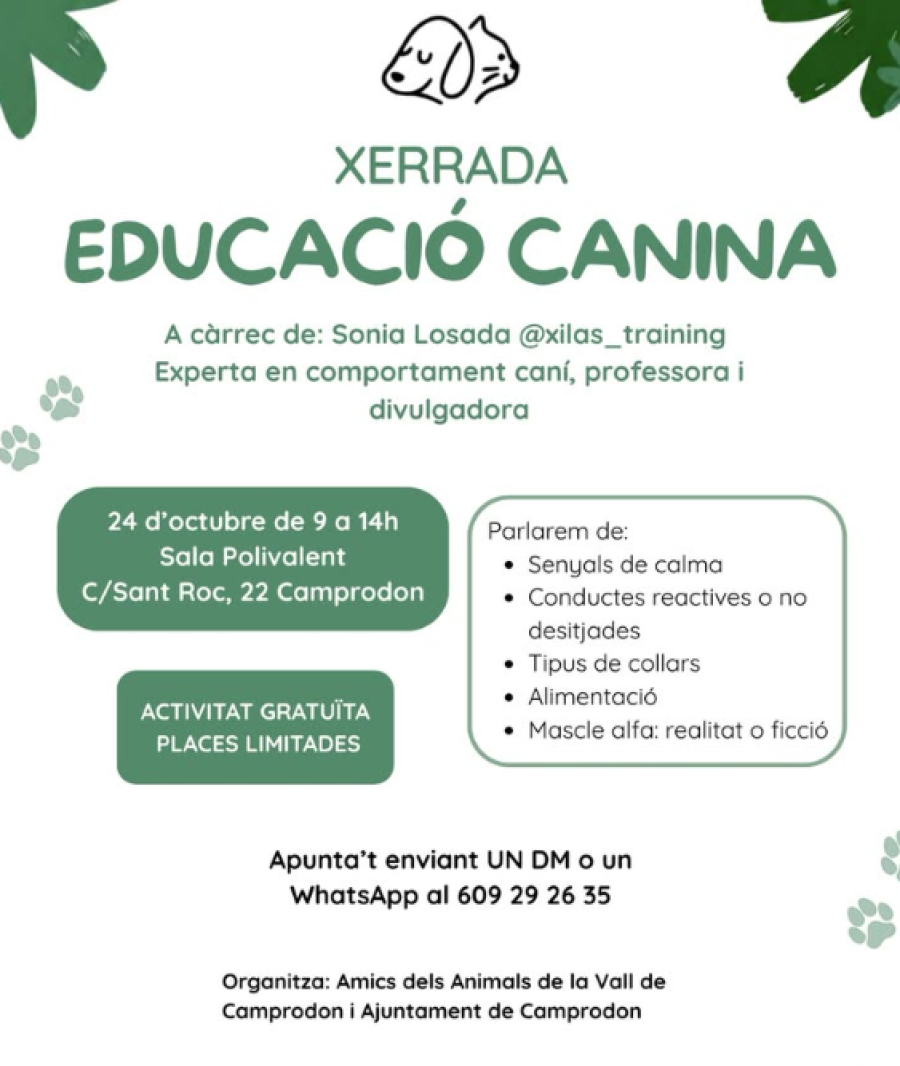 Xerrada d'educació canina