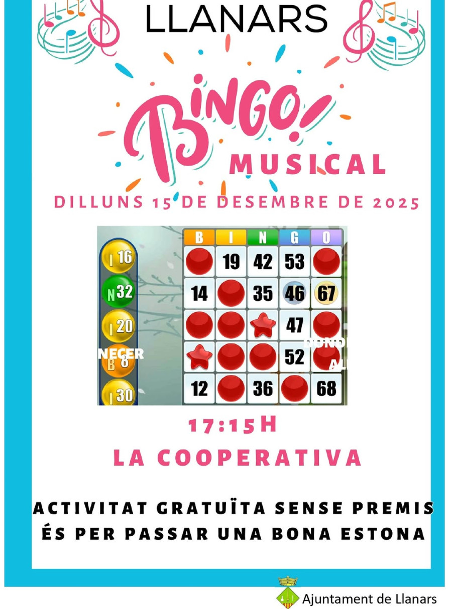 Bingo musical sense premis
