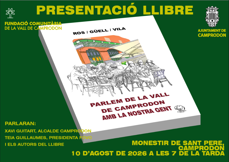 Xerrada FCVC: Presentació del llibre "Parlem de la Vall de Camprodon amb la nostra gent"
