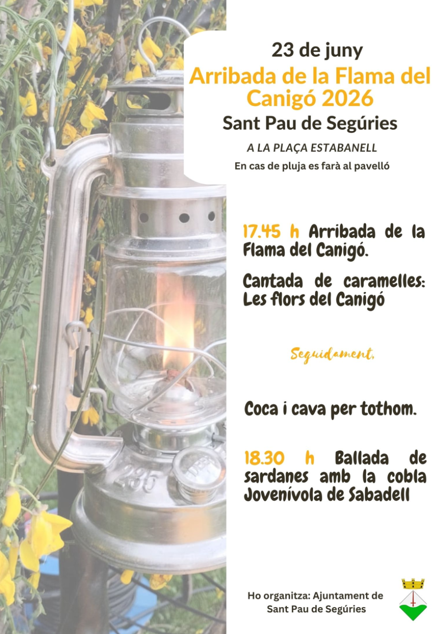 Arribada de la Flama del Canigó a Molló