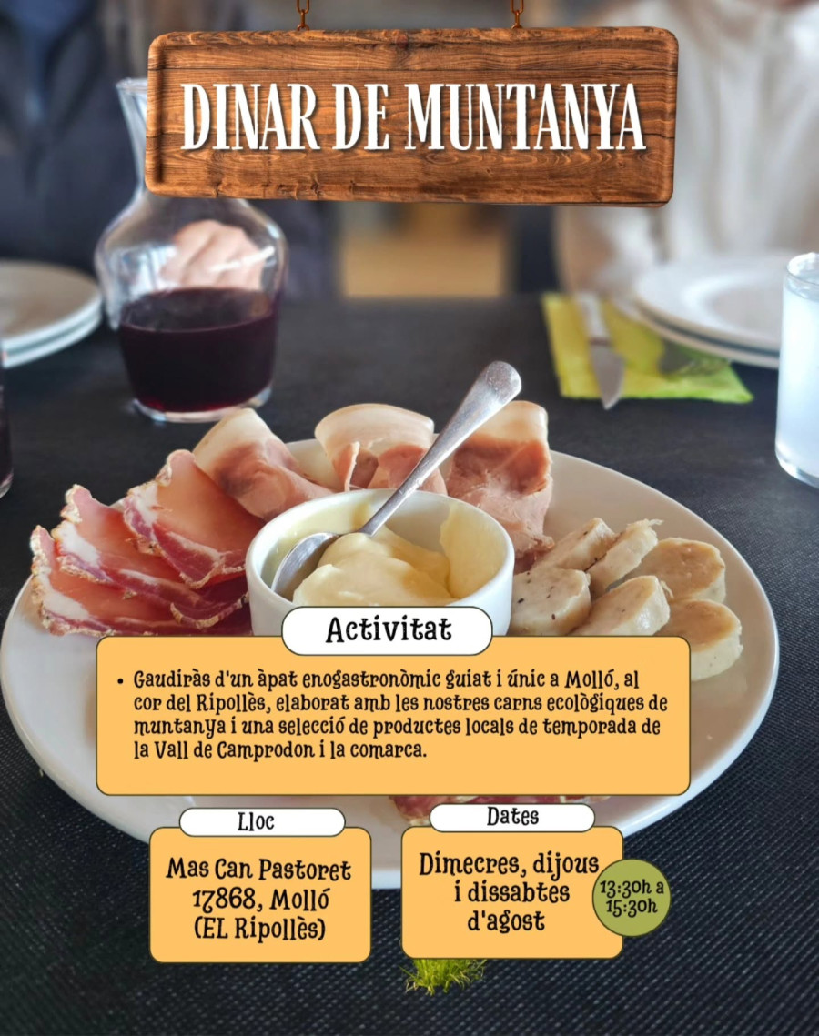 Dinar de muntanya a Can Pastoret
