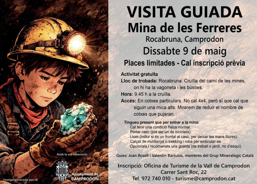 Visita guiada a la Mina de les Ferreres