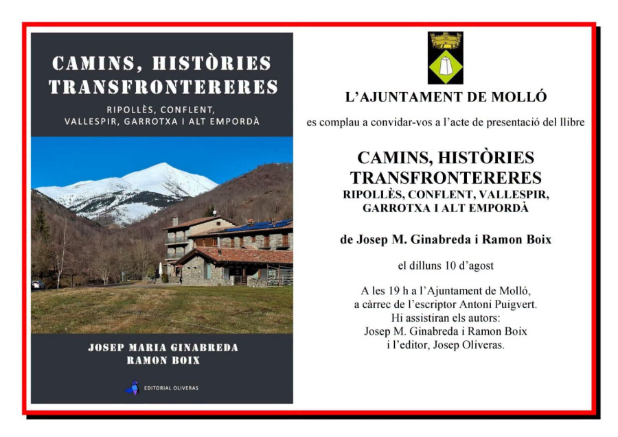 Presentació del llibre: "Camins, històries transfrontereres"