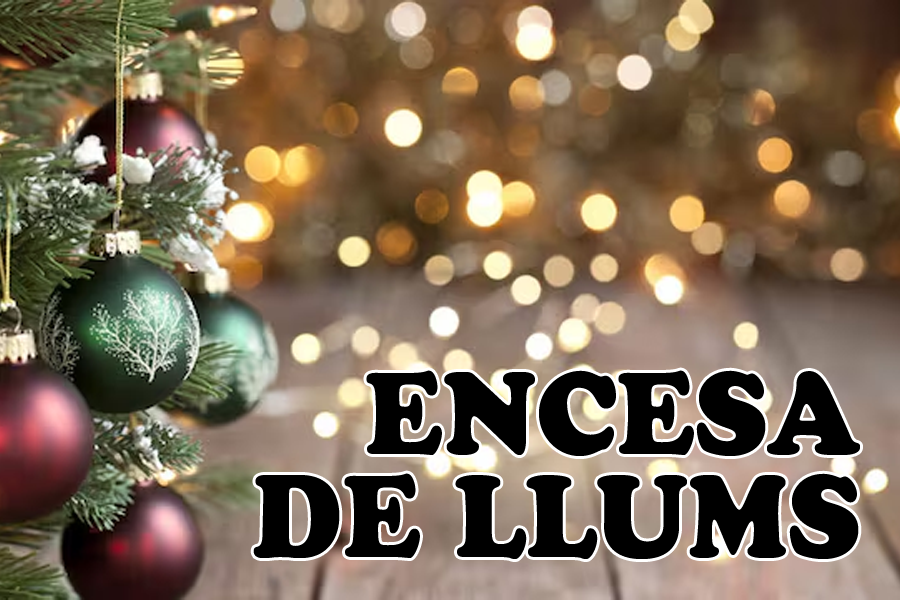 Encesa de llums de Nadal i arribada del Tió