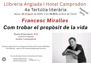 Tertúlia literària: "Com trobar el propòsit de la vida"