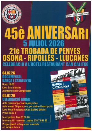 45è aniversari de la Penya Barcelonista de Camprodon i Comarca