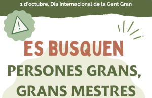 Preparació del Dia internacional de la Gent Gran